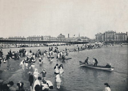 'Southport - The Pier and the South Lake', 1895. Artist: Unknown.