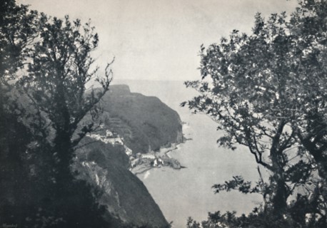 'Clovelly - View from Hobby Drive', 1895. Artist: Unknown.