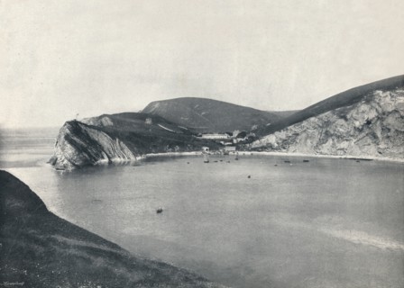 'Lulworth - Lulworth Cove and Village', 1895. Artist: Unknown.