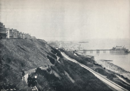 'Folkestone - View Showing the Lees and the Pier', 1895. Artist: Unknown.