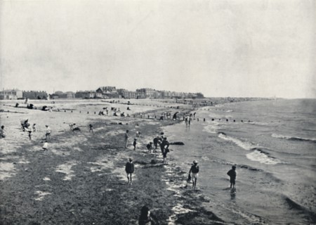 'Littlehampton - Paddling at Low Water', 1895. Artist: Unknown.