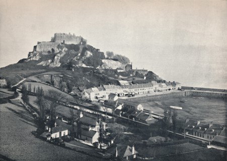 'Jersey - Gorey, and Mont Orgueil Castle', 1895. Artist: Unknown.