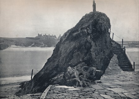 'Bude - The Chapel Rock', 1895. Artist: Unknown.