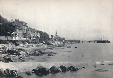 'Innellan - Showing the Rocky Beach and the Steamboat Pier', 1895. Artist: Unknown.