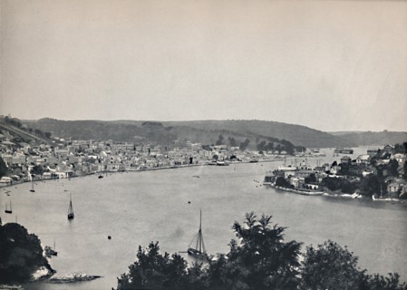'Dartmouth - General View, Showing the Britannia Floating Naval College', 1895. Artist: Unknown.