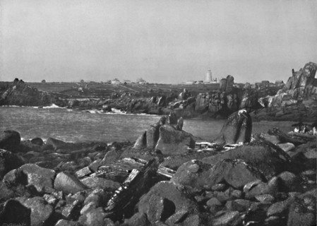 'Scilly Islands - the Cove and Lighthouse, St. Agnes', 1895. Artist: Unknown.