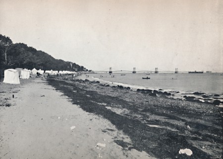 'Sea View - The Bathing Beach and Suspension Pier', 1895. Artist: Unknown.