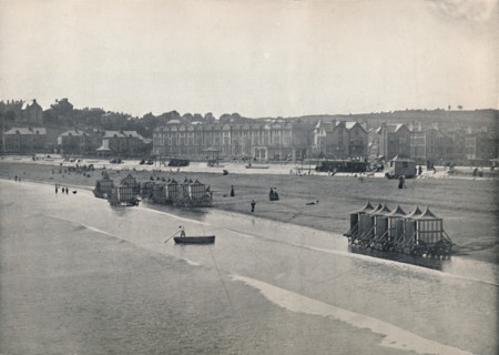 'Paignton - The Sands, from the Pier', 1895. Artist: Unknown.