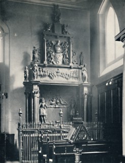 'Charterhouse. Thomas Sutton's Monument in the Chapel', 1925. Artist: Unknown.