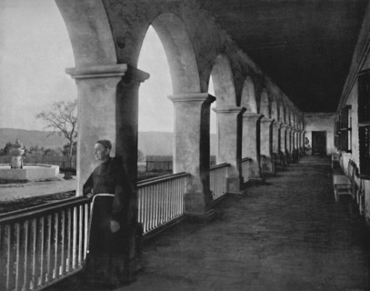 'Santa Barbara Mission', 19th century. Artist: Unknown.