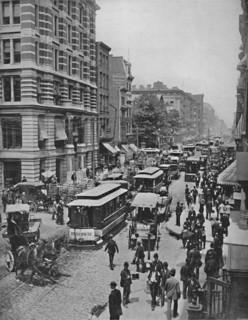 'Broadway, New York', 19th century. Artist: Unknown.