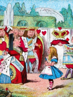 'Off with her head! Alice and her Red Queen', c1910. Artist: John Tenniel.