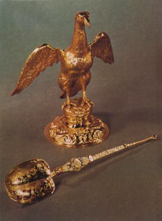 'Ampulla and Spoon', 1953. Artist: Unknown.
