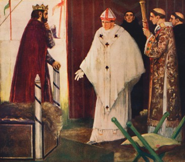 'Langston's interview with King John', 1912. Artist: Unknown.