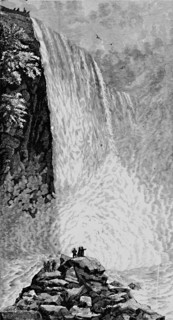 'On the Rocks below the American Falls', 1883. Artist: G. Wyand.