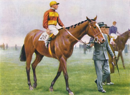 Contrevent, Jockey: A. Tucker', 1939. Artist: Unknown.