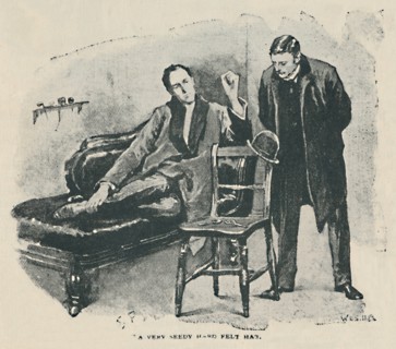 'A Very Seedy Hard Felt Hat', 1892. Artist: Sidney E Paget.