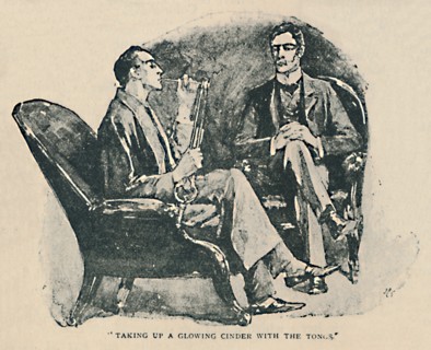 'Taking Up A Glowing Cinder With The Tongs', 1892. Artist: Sidney E Paget.