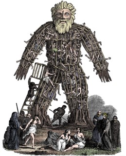 Wicker man, 1st century AD, (1832). Artist: Unknown.