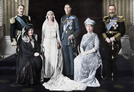 The wedding of the Duke of York and Lady Elizabeth Bowes-Lyon, 1923.  Creator: Unknown.