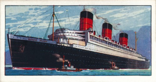 'Q.S.T.S. Queen Mary, 1937. Artist: Unknown.