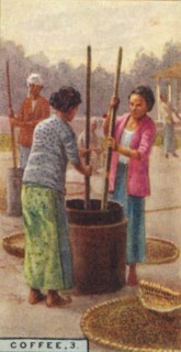 'Coffee, 3. Hulling the Beans, Java', 1928. Artist: Unknown.