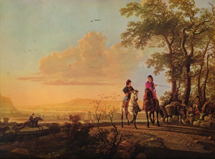 'Horsemen and Herdsmen with Cattle', 1655-1660. Artist: Aelbert Cuyp.