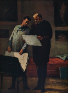 'Advice to a Young Artist', 1865-1868. Artist: Honore Daumier.