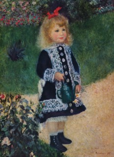 'A Girl with a Watering Gun', 1876. Artist: Pierre-Auguste Renoir.