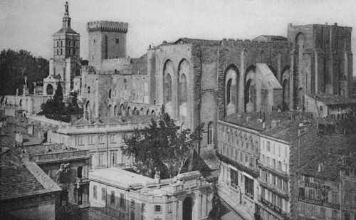 'Avignon - Popes Palace View of the Clock Tower', c1925. Artist: Unknown.