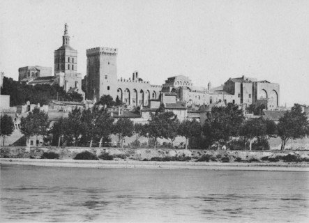 'Avignon. - The Rhone and Popes Palace', c1925. Artist: Unknown.