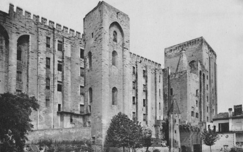 'Avignon. - Popes Palace St. Jean and Trouillas Towers (West Front)', c1925. Artist: Unknown.