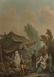 'La Noce De Village', (Village Wedding), 1785, (1913). Artist: Charles-Melchior Descourtis.