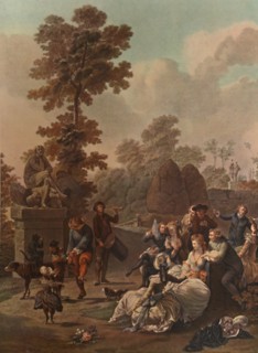 'Le Tambourin', (Tambourine), c1780, (1913). Artist: Charles-Melchior Descourtis.