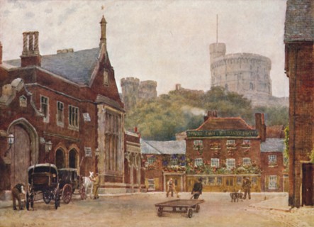 'The Round Tower and the South-Western Railway Station', c1900. Artist: William Biscombe Gardner.