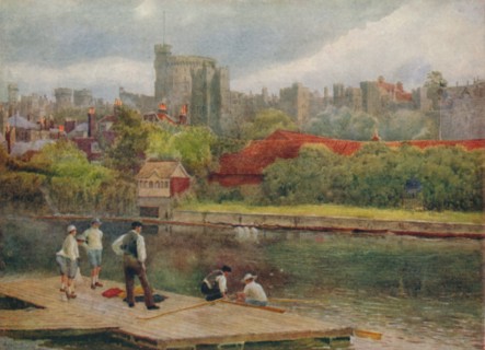 'The Castle from the Rafts', c1900. Artist: William Biscombe Gardner.