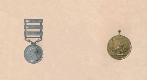 'Medals for Battles in India', c1911th century. Artist: Unknown.