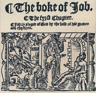 'Woodcut from the Great Bible, 1539', 1539, (1947). Artist: Unknown.