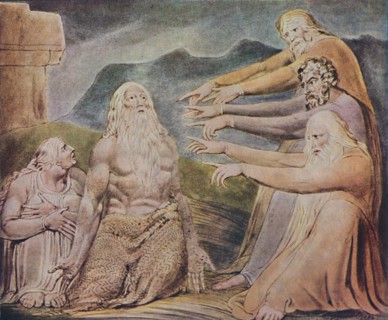 'The Just Upright Man Is Laughed To Scorn', c1825, (1947). Artist: William Blake.