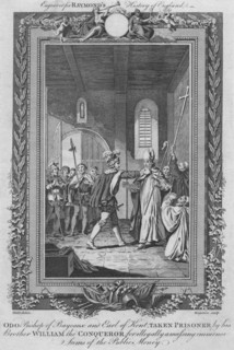 'Odo Bishop of Bayeaux, Earl of Kent, Taken Prisoner by his Brother William the Conqueror', c1787. Artist: Unknown.