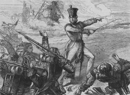 'Colonel Fitzgerald's Charge at San Sebastian', c1880. Artist: Unknown.