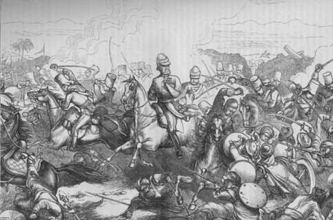 'Thackwell at Sobraon', c1880. Artist: T.S.S.
