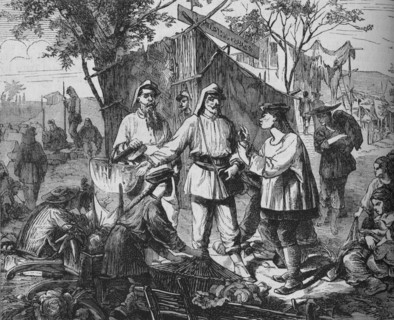 'Chinese Dealers in the Camp of the Allies', c1880. Artist: Unknown.