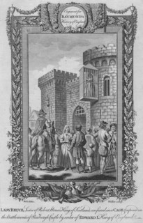 'Lady Bruce, Sister of Robert Bruce, King of Scotland, confined in a Cage', c1787. Artist: Unknown.
