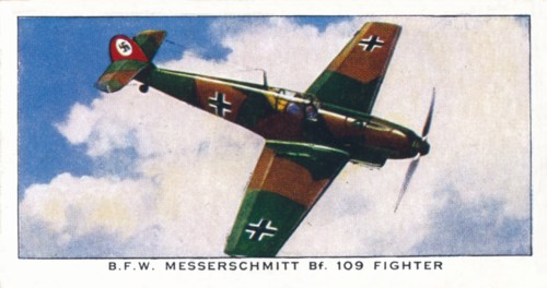 'B.F.W. Messerschmitt Bf. 109 Fighter', 1938. Artist: Unknown.