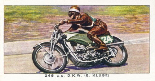 '248 C.C. D.K.W. (E. Kluge)', 1938. Artist: Unknown.