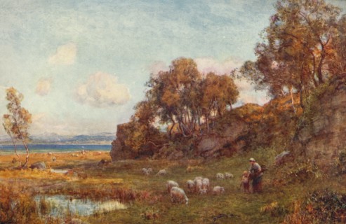 'Sheltered Pastures', c1900. Artist: Sir Ernest Albert Waterlow.