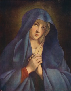 'Madonna in Sorrow', mid 17th century, (c1915). Artist: Giovanni Battista Salvi da Sassoferrato.