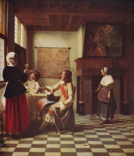 'Interior of a Dutch House', c1658, (c1915). Artist: Pieter de Hooch.