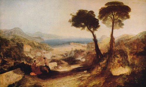 'The Bay of Baiae, with Apollo and the Sibyl', c1823, (c1915). Artist: JMW Turner.